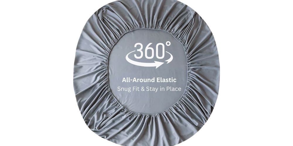 Deep Fitted Sheet with Matching Pillowcases - Microfiber, All-Around Elastic 40cm depth, Wrinkle-Free, Fade Resistant - Suitable for All!