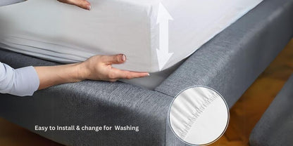 Deep Fitted Sheet with Matching Pillowcases - Microfiber, All-Around Elastic 40cm depth, Wrinkle-Free, Fade Resistant - Suitable for All!